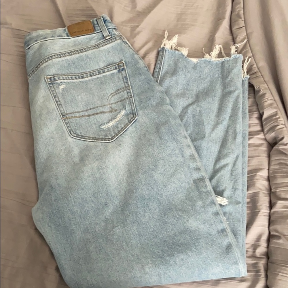 American Eagle mom jeans high rise